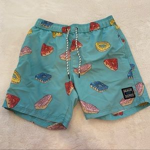 Maui and Sons Donut Print Swim Trunks